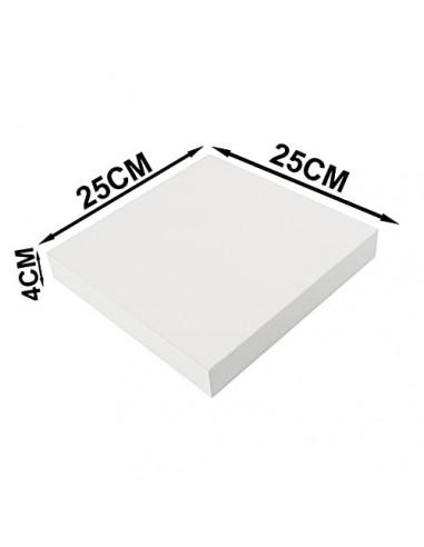 Estantería para Pared 25x25x4cm Color Blanco Estantes Pared Baldas Pared Fijación Invisible