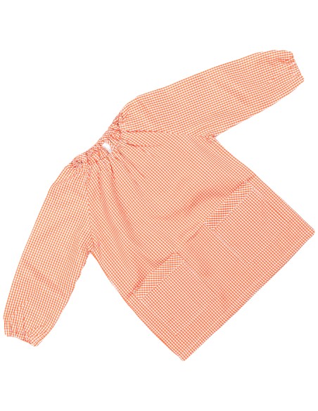 Bata Escolar, Babi Escolar, Infantil Sin Botones Niño y Niña, Elástica en Puño y Cuello