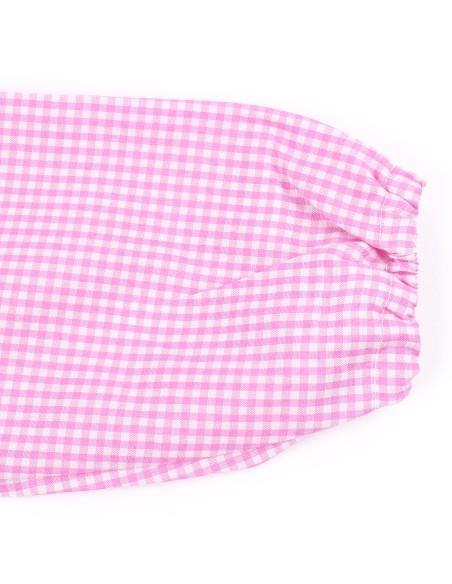 Bata Escolar, Babi Escolar, Infantil Sin Botones Niño y Niña, Elástica en Puño y Cuello