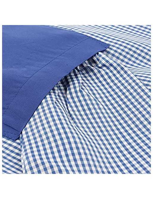 H HANSEL HOME Bata Escolar Baby Escolar Babi para Colegio Infantil Sin Botones Niño y Niña Elástica en Puño y Cuello - Azul 1