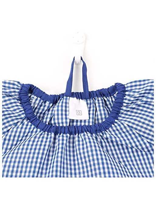 H HANSEL HOME Bata Escolar Baby Escolar Babi para Colegio Infantil Sin Botones Niño y Niña Elástica en Puño y Cuello - Azul 1