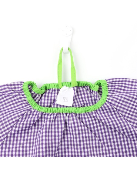 Bata Escolar, Baby Escolar, Babi para Colegio Infantil Sin Botones Niño y Niña, Elástica en Puño y Cuello