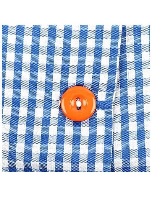 H HANSEL HOME Bata Escolar Infantil Multicolor Baby Infantil de Cuadros -  2-3 años, Azul 