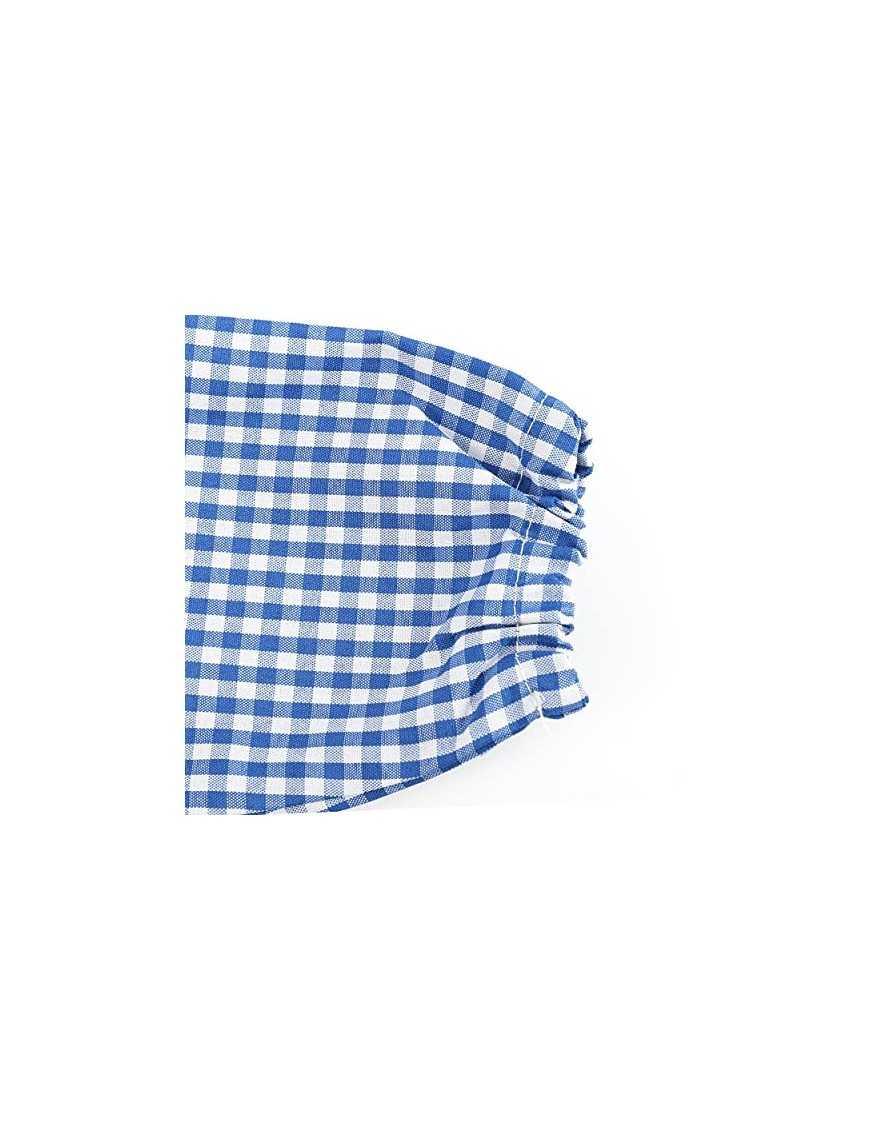 H HANSEL HOME Bata Escolar Infantil Multicolor Baby Infantil de Cuadros -  2-3 años, Azul 