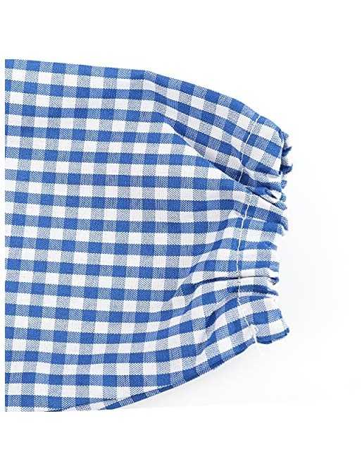 H HANSEL HOME Bata Escolar Infantil Multicolor Baby Infantil de Cuadros -  2-3 años, Azul 