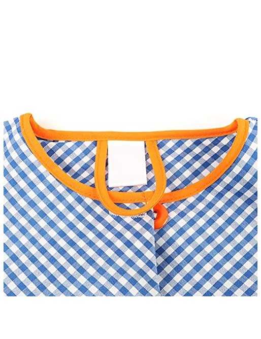 H HANSEL HOME Bata Escolar Infantil Multicolor Baby Infantil de Cuadros -  2-3 años, Azul 