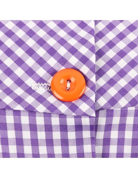 Bata Escolar Infantil Multicolor, Baby Infantil de Cuadros grandes