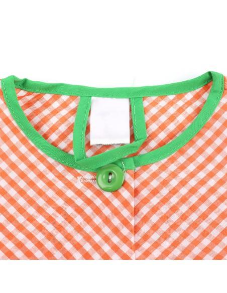 Bata Escolar Infantil Multicolor, Baby Infantil de Cuadros grandes