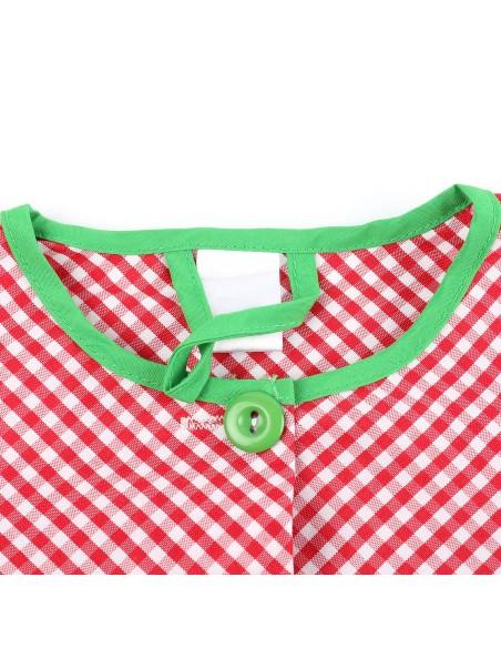 Bata Escolar Infantil Multicolor, Baby Infantil de Cuadros grandes