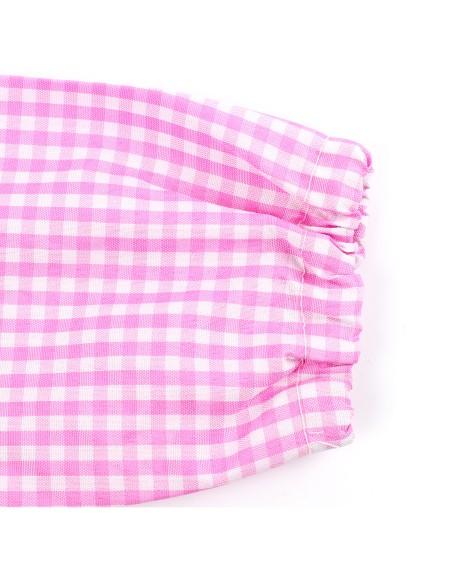 Bata Escolar Infantil Multicolor, Baby Infantil de Cuadros grandes