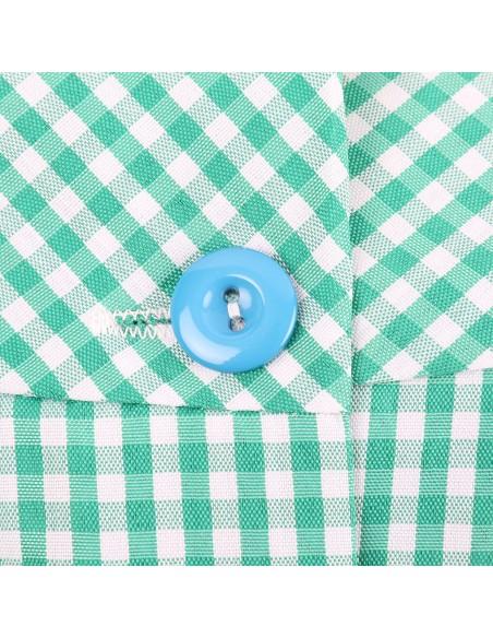 Bata Escolar Infantil Multicolor, Baby Infantil de Cuadros grandes