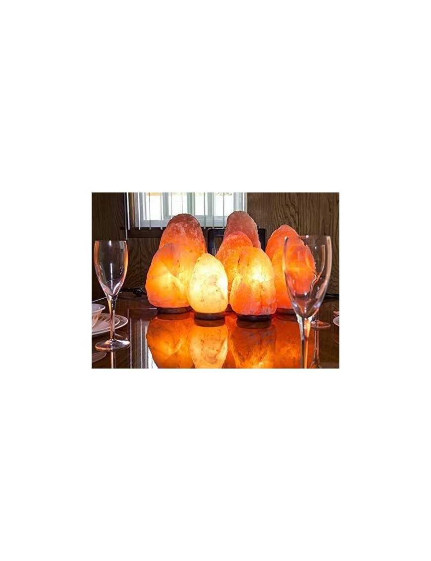 Lámpara de sal del himalaya natural +...