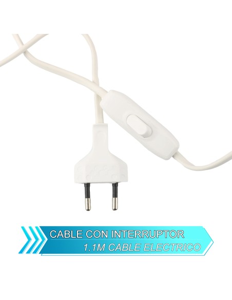 Lámpara de sal del himalaya natural Cuenco B 14 x 13cm + 1 bombilla de led de repuesto enchufe europeo