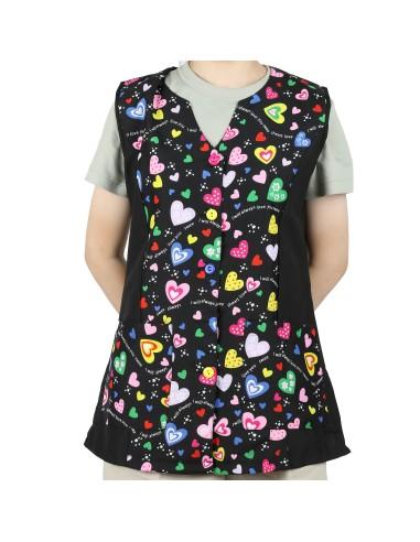 Casaca Señora Sin Mangas con Botón...