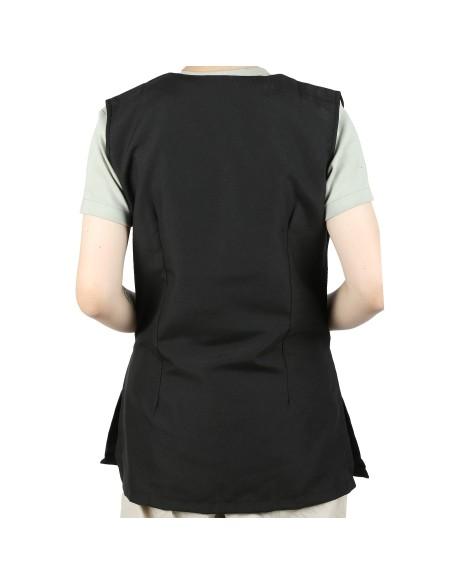 Casaca Señora Sin Mangas con Botón Uniforme Laboral Limpieza con Dibujo