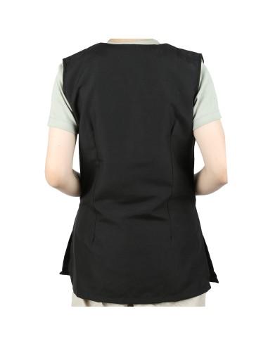 Casaca Señora Sin Mangas con Botón...