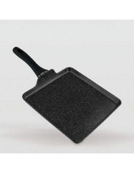 Asadora aluminio forjado lisa piedra 28x28x1,8 cm