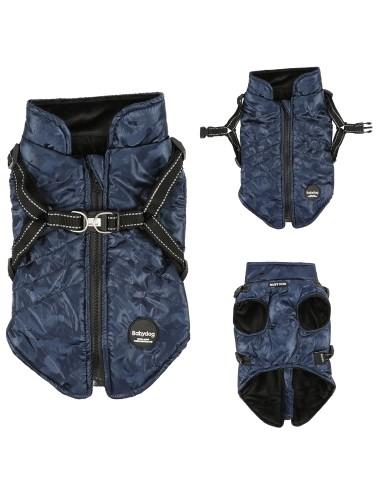 Chaqueta Impermeable Para Perro Con Arnés Integrado - Talla L Verde Militar