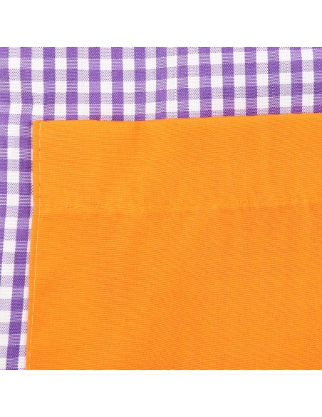 Bata Profesora Babi Profesora Bata Escolar Adulto de Cuadros Unisex Manga Larga