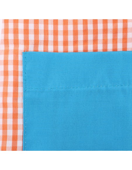 Bata Profesora Babi Profesora Bata Escolar Adulto de Cuadros Unisex Manga Larga