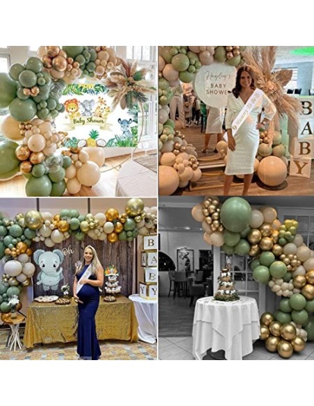 Baby Shower Decoracion Niño Niña, Gender Reveal Niño o Niña, Verde Globos Decoracion MOMMY BE BE Sash Baby Shower Backgroung 