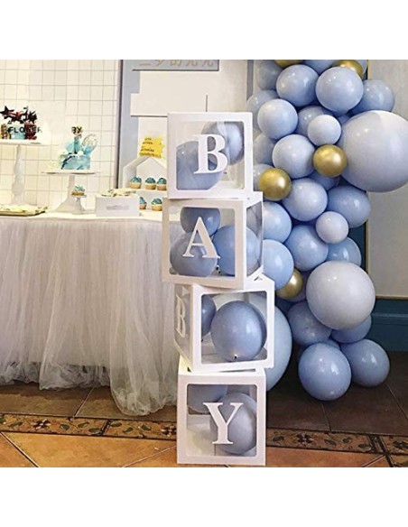 141 PCS Baby Shower Cajas Decoraciones de fiesta Bloques de bebé  individuales Diseño para Joysnana Joysnana