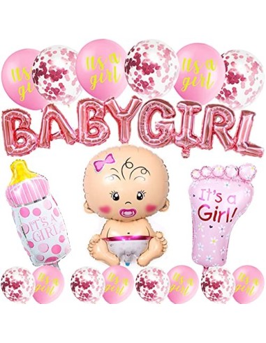 baby shower niña,Gender Reveal Decoration,Boy or Girl Party,Accessorios Baby Shower,niño Cumpleaños Baby Shower Decoración,gl
