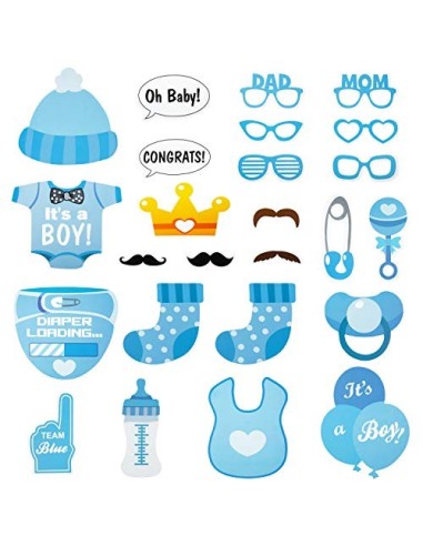 Baby Shower Decoración, Comius Sharp 56 Piezas Baby Shower Globos Baby Shower Accessorios para Niño Cumpleaños Baby Shower De