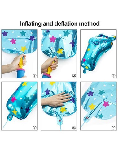 Baby Shower Decoración, Comius Sharp 56 Piezas Baby Shower Globos Baby Shower Accessorios para Niño Cumpleaños Baby Shower De