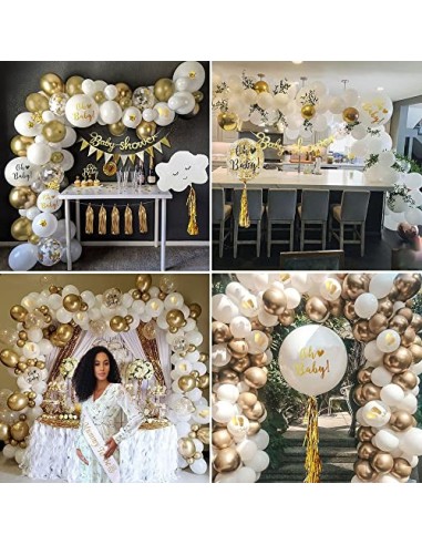 Baby Shower Niña Niño, Globos Decoracion Baby Shower Dorado Unisex Momia para Ser Faja Pancartas para Baby Shower Adornos par