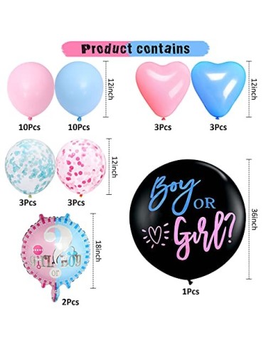 Baby Shower Decoraciones de Revelación de Género Bandera de Niño O Niña Género Revelan Partido Kit con Globo para El Género, 
