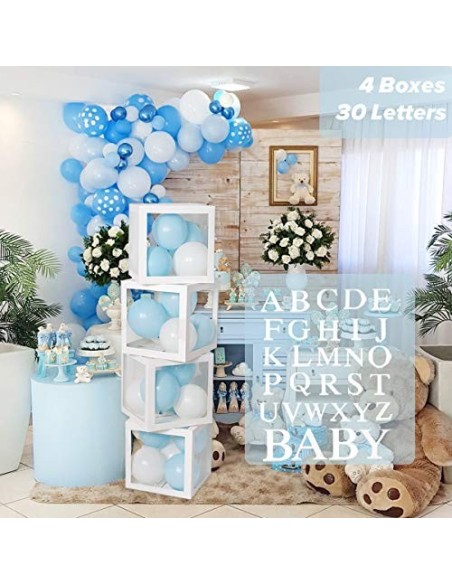 Baby Shower Boxes Cajas De Ducha Para Bebé,30 Letras