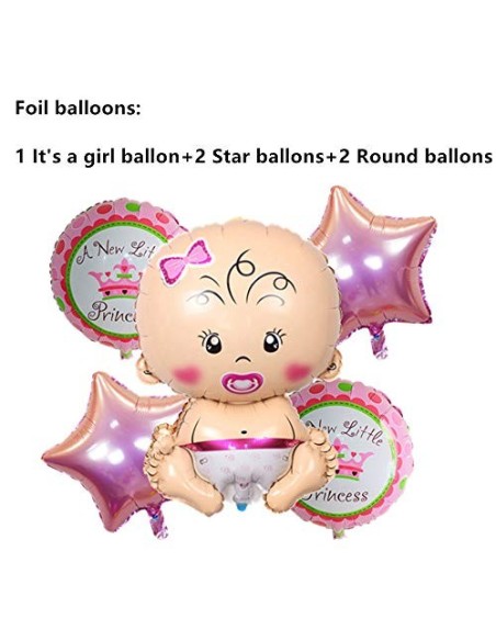 Crazy-M Decoración de Baby Shower para niñas/es una niña babyshower decoración/Baby Shower decoración Globos