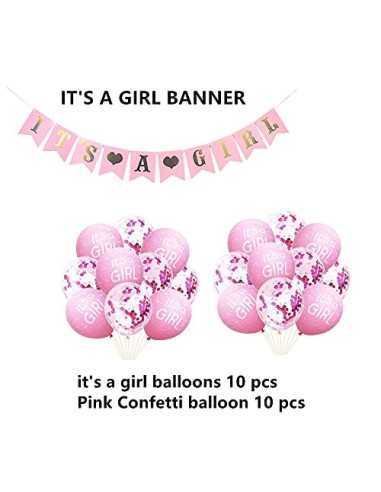 Crazy-M Decoración de Baby Shower para niñas/es una niña babyshower decoración/Baby Shower decoración Globos