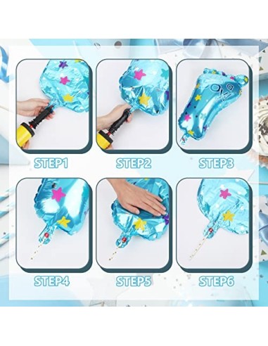 Baby Shower Decoracion Niño, Guirnalda de Globos para Decoración de Fiesta de Baby Shower, Guirnalda para Baby Shower Niño, F