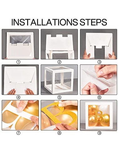 PartyWoo Baby Shower, 4 Cajas de Globos y 31 Letras, Baby Shower Niño, Baby Shower Niña, Decoración de Baby Shower, Decoracio