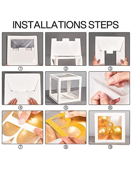 PartyWoo Baby Shower, 4 Cajas de Globos y 31 Letras, Baby Shower Niño, Baby Shower Niña, Decoración de Baby Shower, Decoracio