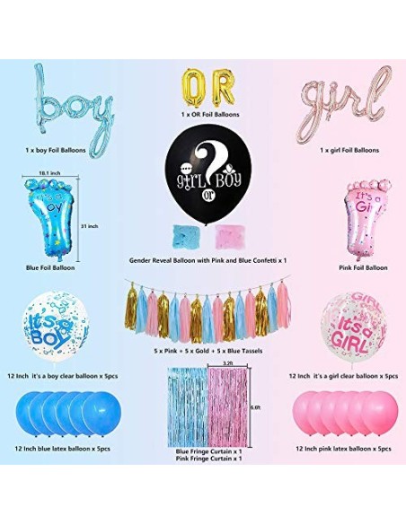 Suministros Fiesta Revelar Género Bebé Globo de Revelación 36 pul Bandera de Niño o Niña, Globos Aluminio Globo Rosa Azul Cor
