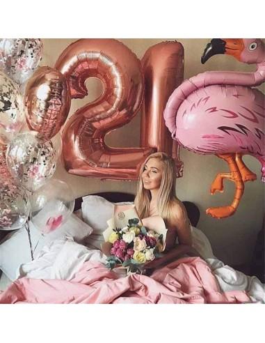 Globo Número Azul/Rojo/Oro/Plata/Oro...