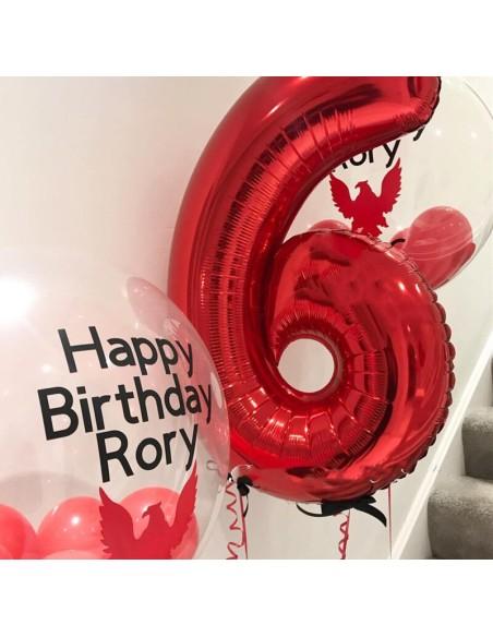 Globo Número Azul/Rojo/Oro/Plata/Oro rosa/Arco iris 105cm Gigante Globo Mylar Grande Ideal para Fiesta Apto para Helio