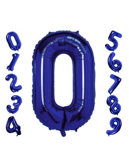 Globo Número Azul/Rojo/Oro/Plata/Oro rosa/Arco iris 105cm Gigante Globo Mylar Grande Ideal para Fiesta Apto para Helio