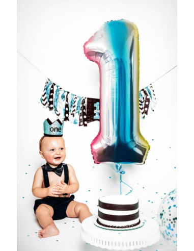 Globo Número Azul/Rojo/Oro/Plata/Oro...