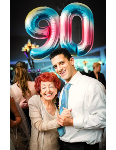 Globo Número Azul/Rojo/Oro/Plata/Oro...