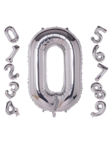 Globo Número Azul/Rojo/Oro/Plata/Oro rosa/Arco iris 105cm Gigante Globo Mylar Grande Ideal para Fiesta Apto para Helio