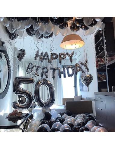 Globo Número Azul/Rojo/Oro/Plata/Oro...