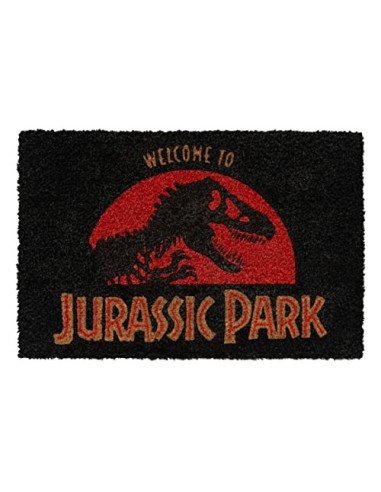 Felpudo Jurassic Park - Felpudo Entrada casa Antideslizante 40 x 60 cm - Alfombra Entrada casa Exterior - Fabricado en Fibra 