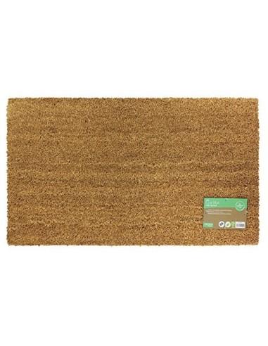 JVL - Felpudo  Fibra de Coco y PVC, 40 x 70 cm , Color marrón