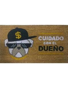 DCASA Felpudo Antideslizante Dueño Referencia DC Hogar, Rectangular, Unico