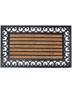 Esschert Design Rb108 75 x 45 cm Felpudo de Goma con Cocos y Fibra de Coco