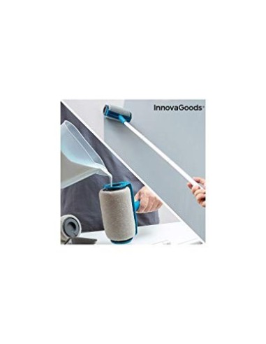 InnovaGoods IG814793 Set de Rodillos de Pintura Recargables Antigoteo RollnPaint 5 Piezas